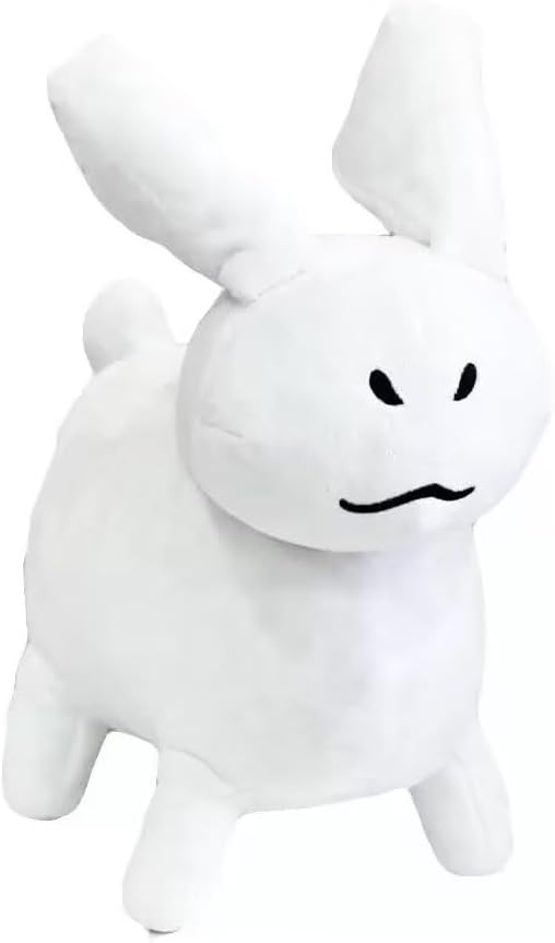 Classic Cat Gubby Plush Stuffed Figure Pillow for Game Fan, Home Decor (White)