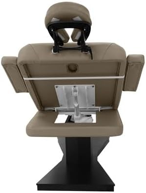 SKINACT Milo 3.0 Motor (with Independent Leg Adjustment) Electric Massage & Facial Bed/Table Taupe top and Dark Brown Base
