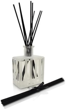 Reed Diffuser Set, Aloe & Soft Linen Scented Oil Diffuser with Sticks, Home Fragrance Accessories for Bathroom Shelf Decor, Aroma Diffusers for Home or Office Desk, USA Made