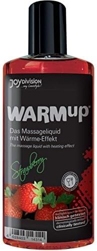 Joydivision Warm Up Flavored Massage Oil, Strawberry, 5.07 Ounce