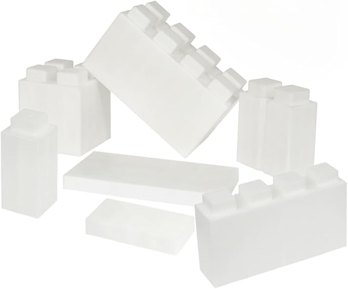 EverBlock Single Color Combo Pack | Giant Building Blocks | Easy to Connect & Reuse | Indoor & Outdoor Use | Build Displays & Structures | Translucent