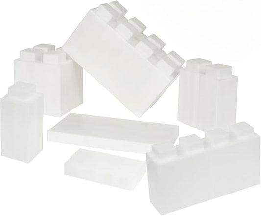 EverBlock Single Color Combo Pack | Giant Building Blocks | Easy to Connect & Reuse | Indoor & Outdoor Use | Build Displays & Structures | Translucent