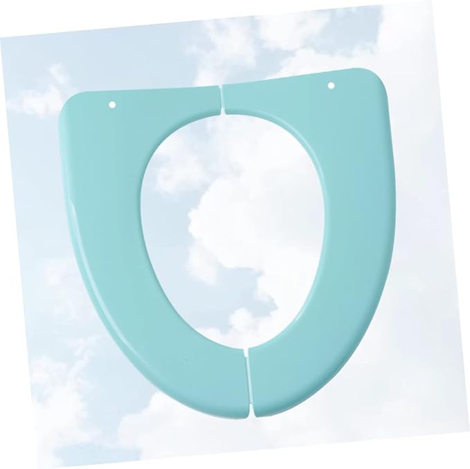 PartyKindom Folding Potty Seat Cover for Toilet Training Lightweight Portable Cushion for Toilets Durable Plastic Material Green