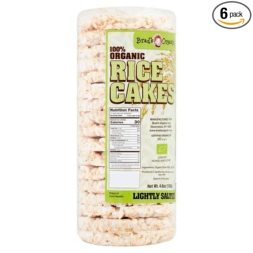 Brad's Organic - Rice Cakes - Lightly Salt - 4.6oz (6Packages per 1Case)
