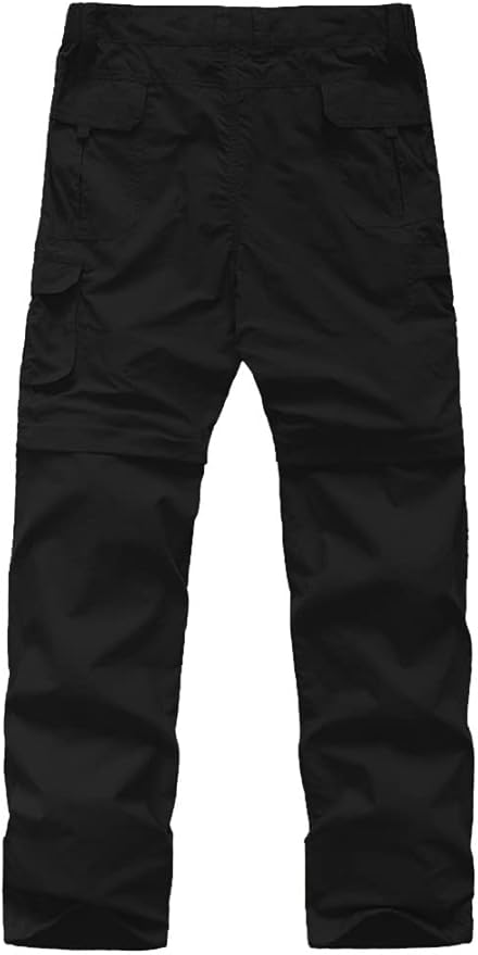 linlon Kids' Cargo Pants, Boy's Casual Outdoor Quick Dry Waterproof Hiking Climbing Convertible Trousers #9016