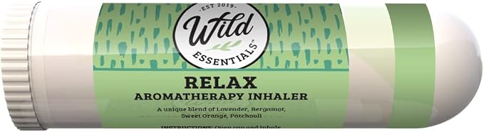 Wild Essentials Relaxation 6 Aromatherapy Nasal Inhaler Multi Pack Made with 100% Natural, Therapeutic Grade Essential Oils to Help Keep You chill and Relaxed