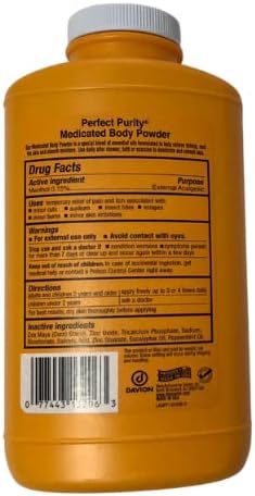Medicated Body Powder Triple Relief Formula, Absorbs Moisture, Soothes Skin and Relieve Itching 6oz LABPP13206F-0 0