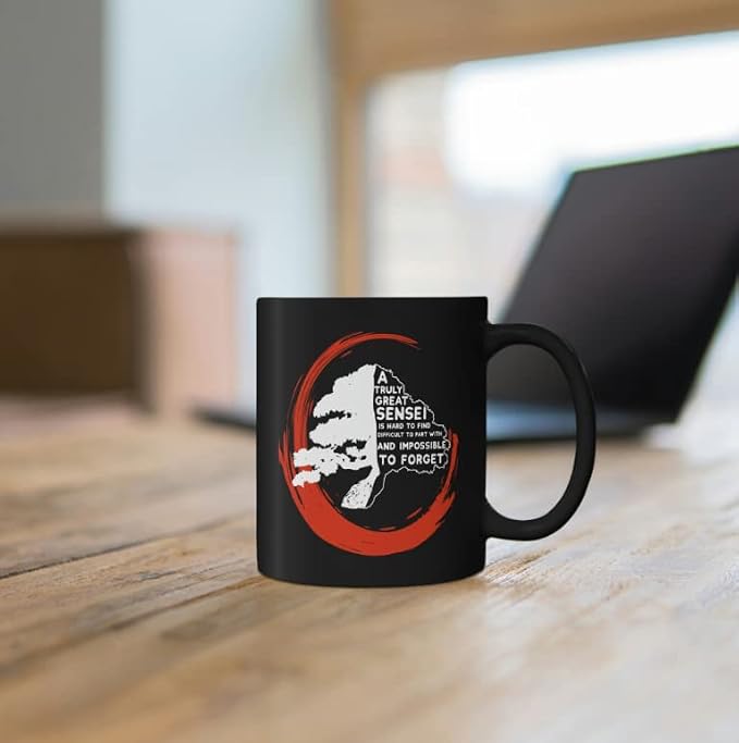 Sensei Appreciation Mug Karate Teacher Instructor Japanese Aikido Martial Arts Judo Jiu Jitsu (15 oz)