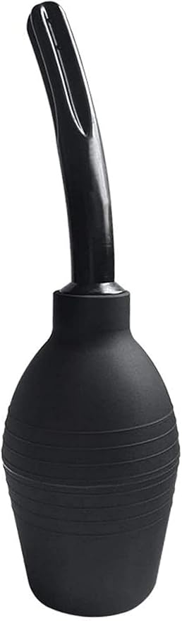 Anal Douche Enema Bulb Vaginal Douche Enema Cleaner for Women’s or Man’s Health for Water Or Coffee Colon Cleansing, Detox and Constipation (Black, 10.4 Ounce)…