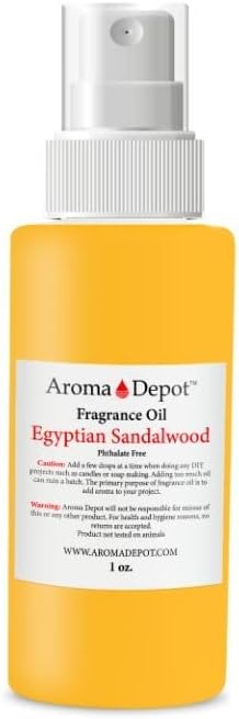 Egyptian Sandalwood Fragrance Oil 30 ml. Perfume Skin Oil, Scented Oil, is Great for Candles, Bath Bombs, Body Butters, Creams & Lotions. Few Drops in The Diffuser, Burners, or Warmers.
