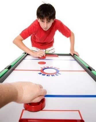 Mini Air Hockey Pucks and Paddles - Replacement Set Value Pack - Set of Two Red Air Hockey Pushers and Four 2 Inch Red Pucks I Epic Gifts