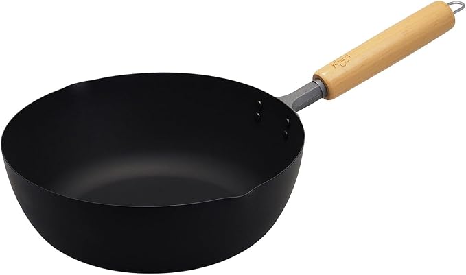 Takumi MGIT24 Iron Frying Pan, 9.4 inches (24 cm), Induction Compatible, Magma Plate, Made in Japan