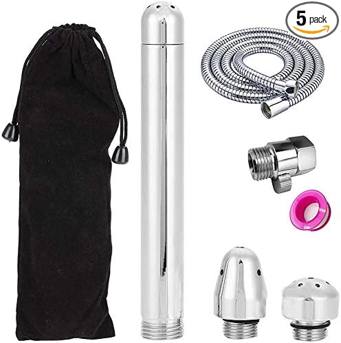 Shower Douche Kit - 3 Heads Shower Douche Cleansing System,Regulator and 59inch Hose