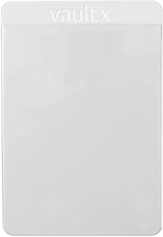 Vault X Semi-Rigid Trading Card Holders (200 Pack), Hard Sleeves for Trading Card Grading Submissions, Card Protectors