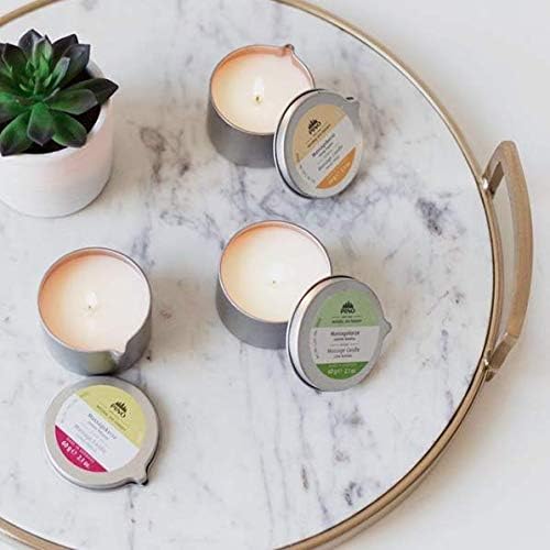 PINO Massage Oil Candle - Scented Candle Melts Into Hydrating Massage Oil - 2.1 oz. - Papaya Aloe - Can Be Used As Massage Candle for Couples, Aromatherapy Candle, or Relaxing Candle