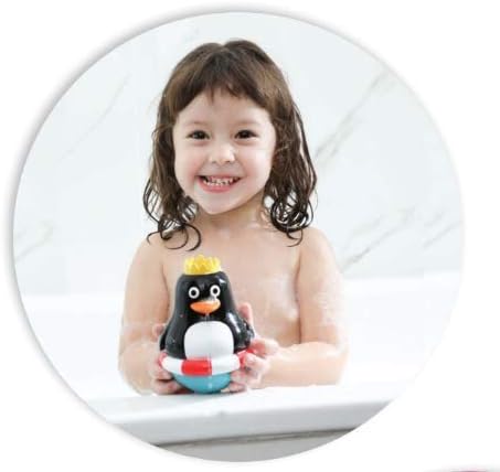 Edushape Roly Poly Penguin - Toddler Bath Toys - Early Child Development Learning Boys & Girls Water Bath Toy - Baby Bath Toys for Toddlers 1-3 Teaches Cause and Effect, Physics, and STEM