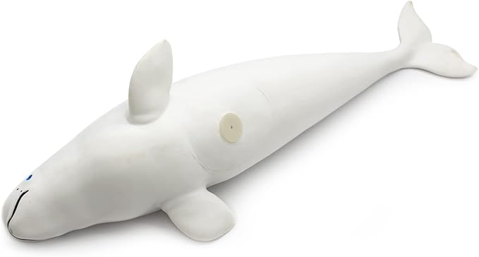 SmilerSmile Simulated Ocean Big Animal, One pc 15Inch Soft Filled Rubber Sea Educational Toys (Beluga)