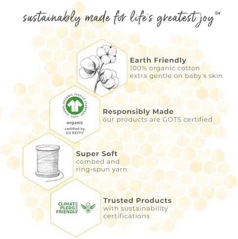 Burt's Bees Baby Organic Beekeeper Infant Wearable Blanket, Unisex Swaddle, Lightweight 0.5 TOG or Medium Weight 1.5 TOG