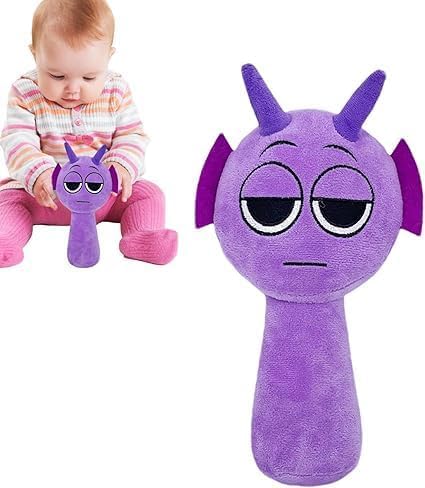 Sprunky Plush Toys Sprunky Wenda and Gray Plushies Sprunky Plushes Soft and Funs Stuffed Toys Dolls for Fans and Friends Birthday for Girls Boys (Purple)
