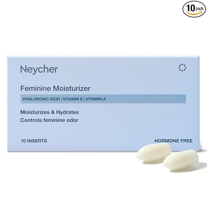 10 MG Hyaluronic Acid inserts for Women with Vitamin E, Vitamin A. Product of USA. Made in Italy. for Extreme Vaginal Dryness, 10 inserts-