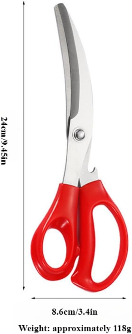 304 Stainless Steel Korean BBQ Scissors and Tongs Set,korean curve shape shears for kitchen use 9.45 inch Scissors(Black+Red) +(9.45+11) inch Tongs 4 in 1 Utensil set for Cooking