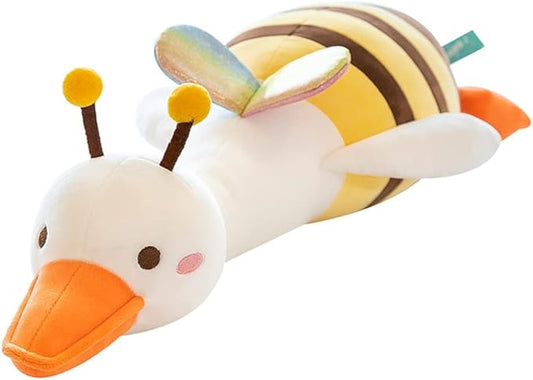 kewo Duck Plush Pillow Stuffed Animal Toy, Cute Giant Goose Plush Duck Stuffed Animal,Super Soft Hugging Pillow for Kids Bedding (Colorful,33.4 in)…