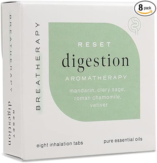 Aromatherapy Digestion Patches - Pure Essential Oil Aroma Patch - Mandarin and Roman Chamomile Essential Oils for Nausea and Discomfort - 8-Pack