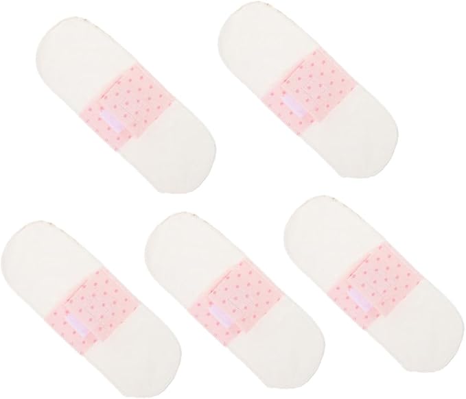 Reusable Menstrual Pads 5pcs Cotton Washable Panty Liners 21cm Waterproof Breathable Pads for Postpartum and Everyday Use Women
