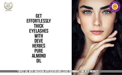 dève herbes Pure Almond Oil (Prunus dulcis) Natural Therapeutic Grade Cold Pressed for Personal Care (Pack of Three) 100ml X 3 (10 oz)