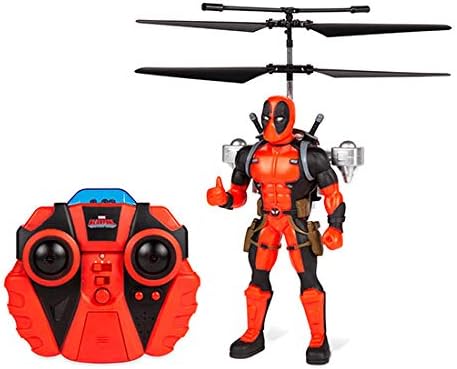 Marvel Deadpool 2CH Jetpack Flying Figure IR Helicopter