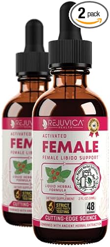 Rejuvica Health Activated Female - Advanced Female Libido Support Supplement - Liquid Delivery for Better Absorption - Maca, Horny Goat Weed, Damiana & More!
