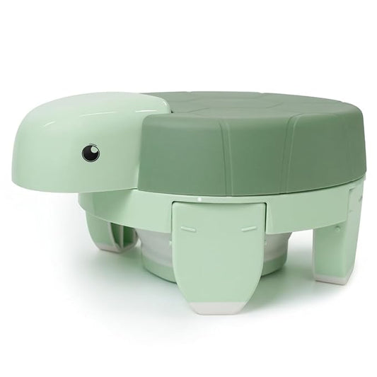 Portable Toddler Potty, Foldable Travel Potty for Children - 3-in-1 Multi-use Portable Kids Toilet, Light Green