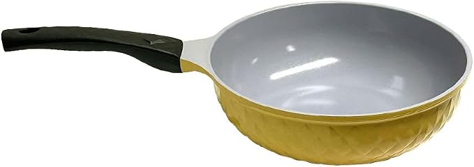 |MADE IN KOREA| 10" Ceramic Coating Interior and Exterior Cooking Wok, Pan Set
