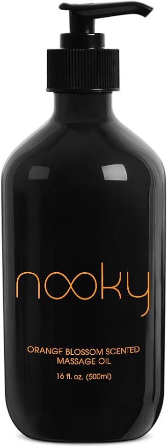 Nooky Orange Blossom Massage Oil. with Jojoba and Essential Oils. for Massaging 16 Ounce.