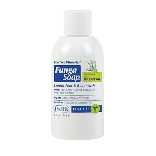 Pedifix FungaSoap Tea Tree Oil Foot & Body Wash, Travel Size, 2 oz