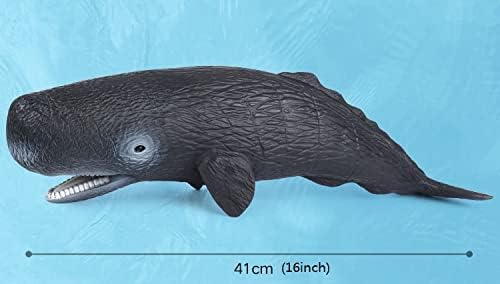 Simulated Ocean Big Animal, One pc 15Inch Soft Filled Rubber Sea Educational Toys (Sperm Whale)