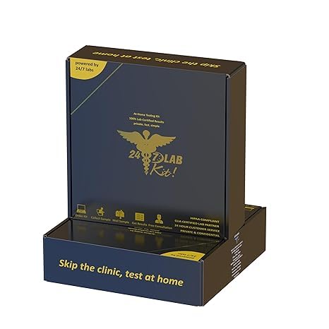 7-in-1 at-Home Screening Kit for Men & Women | Private Sample Collection | Lab-Processed Results | Discreet Health Monitoring