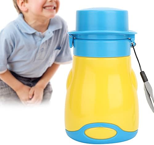Pssopp Travel Urinal for Car Trips 600ml Leak Proof Funnel Seal for Emergency Potty Training, Fall Resistant Lightweight Portable Bottle for Buggy Basket Outdoor Outings for Baby Boys Tra