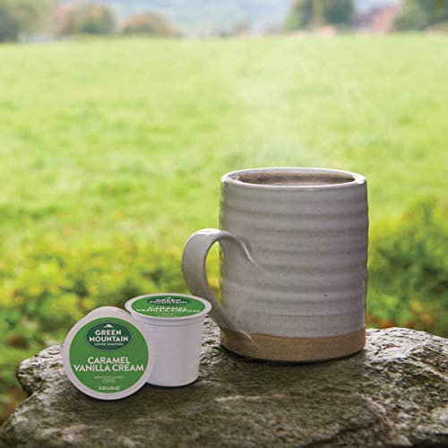 Green Mountain Coffee Roasters Caramel Vanilla Cream Coffee, Keurig Single-Serve K-Cup pods, Light Roast, 96 Count