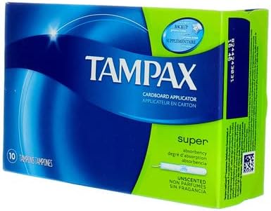 Tampax Flushable Super Tampons - 10 ct, Pack of 3