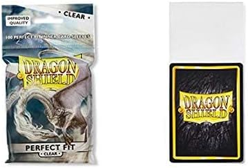 10 Packs Dragon Shield Perfect Fit Clear Inner Sleeves Standard Size 100 ct