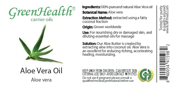 Aloe Vera Oil – 32 fl oz | Bulk Carrier Oil for Skin, Hair & Massage | Natural Moisturizer for Aromatherapy, DIY Skincare & Body Care | Packaged in White Plastic Jug