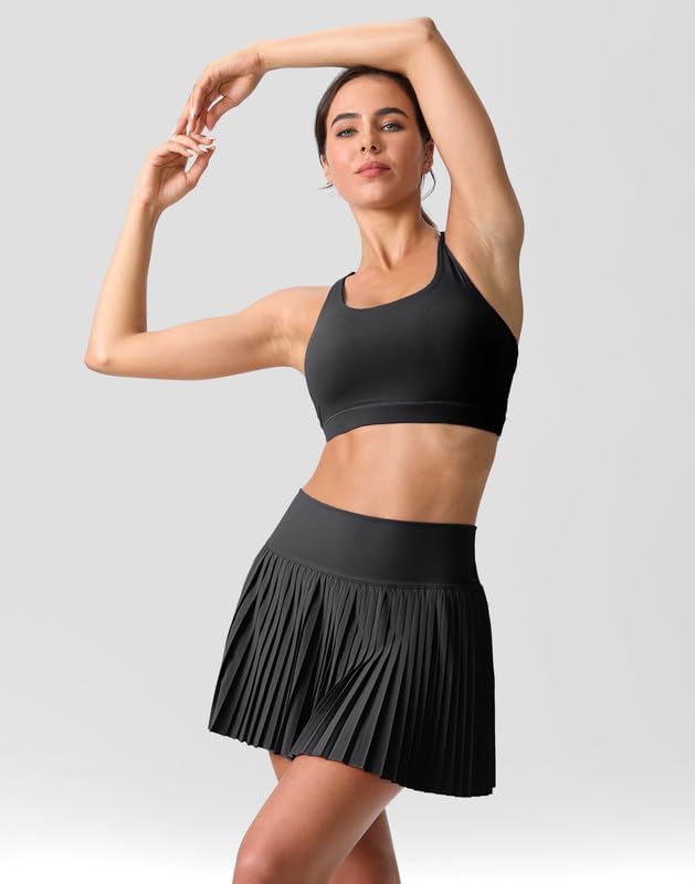 Pleated Tennis Skirt for Women with Pockets Shorts Women's High Waisted Lightweight Athletic Golf Skorts Skirts
