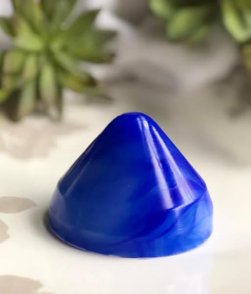 Soft Massage Cone - Manual Massage Tool for Back, Neck, Shoulder, Feet - Purple Silicone Self-Massage Device - Portable Pressure Point Massager