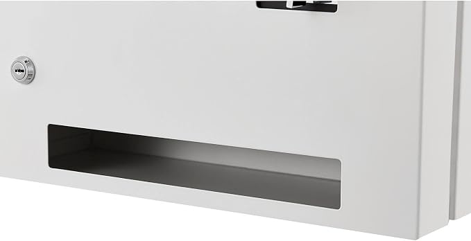 Global Industrial Feminine Hygiene Dispenser, Free Vending, 15"Wx5"Dx25.5"H | Wall or Surface Mount, Steel Construction, For Tampons and Sanitary Napkins