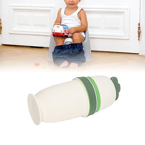 VBESTLIFE Portable Child Urinal Emergency Toilet, Kids Portable Potty Bottle Pee Training Emergency Urinal Toilet for Car Travel Camping Kid Potty Pee Training (Pearl White)