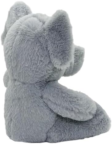 Anico 10" Plush Grey Elephant with Embroidered Eyes | Soft Stuffed Animal, Perfect Plushie for Babies, Toddlers, and Kids | Elephant Plush Toy for Gifts, Nursery Decor, and Playtime!