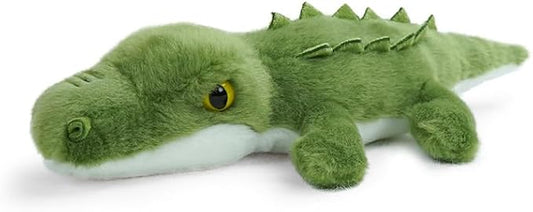 Stuffed Animal for Kids,8 inch Realistic Animal Plush Toy Lying Down Posture Animals,Plush for Boys Girls Adult Birthday Hug Teaching(S-Crocodile)