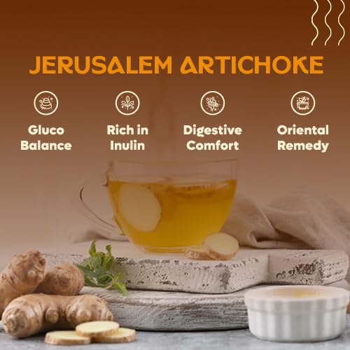 DALAMHARI Jerusalem Artichoke Tea 30T-Inulin Sunchoke Alcachofa Blood Sugar | Korean Sunchoke Tea Sunchokes Artichokes Bags Te de Alcachofa Cold Brew Sugar Balance Control Cutting Glucose Hand Roasted