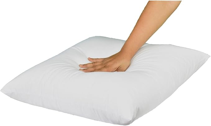 MoonRest Square Pillow Form Insert Hypoallergenic Sham Stuffer, 100% Polyester Microfiber Fill, Lined with Woven Cotton Blend Cover for Decorative Pillow Couch Sofa Bed Cushions 24 X 24
